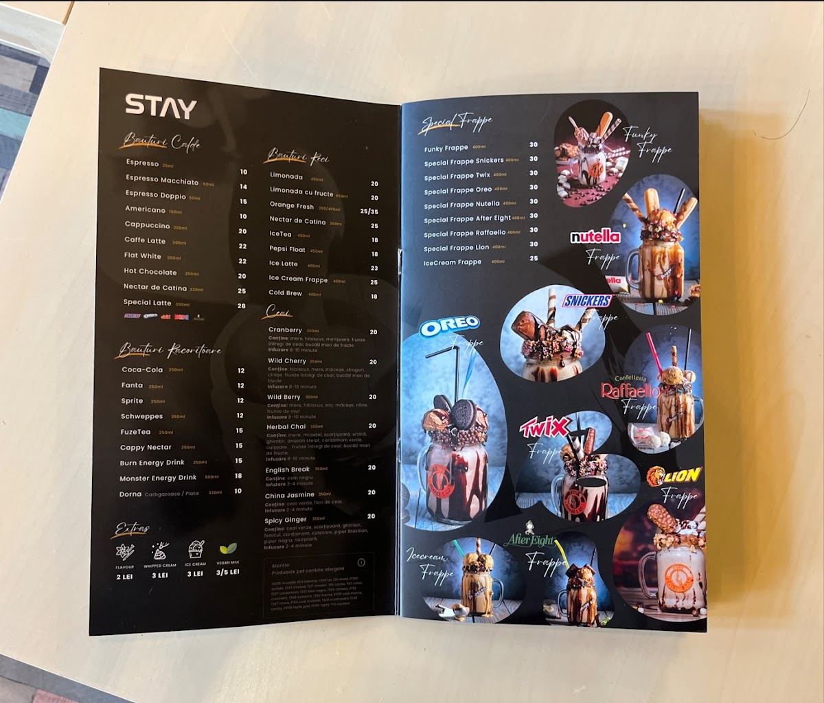 STAY - Coffee Bar Menu - Image 2